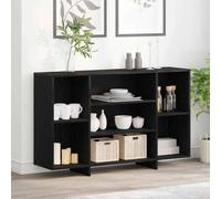 vidaXL Sideboard Black oak 120 x 30 x 75 cm Engineered wood