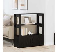 vidaXL Sideboard Black oak 30 x 80 x 90 cm Engineered wood