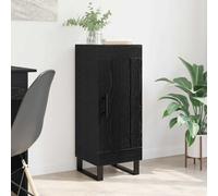 vidaXL Sideboard Black Oak 34.5 x 34 x 90 cm Engineered Wood and Iron
