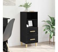 vidaXL Sideboard Black oak 34 x 34.5 x 90 cm Engineered wood