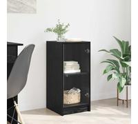 vidaXL Sideboard Black oak 35 x 37 x 76 cm Engineered wood