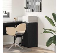 vidaXL Sideboard Black oak 38 x 34.5 x 75 cm Engineered wood