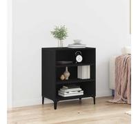 vidaXL Sideboard Black Oak 57 x 35 x 70 cm Engineered Wood