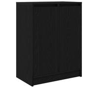 vidaXL Sideboard Black Oak 57x34x76 cm Engineered Wood storage cabinet