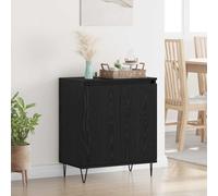 vidaXL Sideboard Black Oak 60 x 35 x 70 cm Engineered Wood