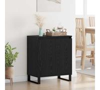 vidaXL Sideboard Black Oak 60 x 35 x 70 cm Engineered Wood