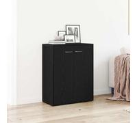 vidaXL Sideboard Black Oak 60x30x75 cm Engineered Wood