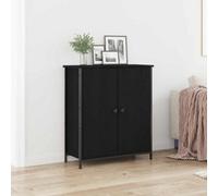 vidaXL Sideboard Black Oak 70 x 30 x 80 cm Engineered Wood, Black