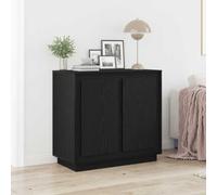 vidaXL Sideboard Black oak 80 x 34 x 75 cm Engineered wood