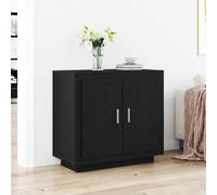 vidaXL Sideboard Black Oak 80 x 40 x 75 cm Engineered Wood