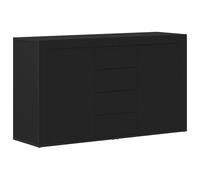 vidaXL Sideboard Black Wood Composite 120 x 36 x 69 cm Storage Space