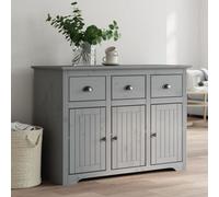 Vidaxl Sideboard Bodo Grey 115X43X79.5 Cm Solid Wood Pine