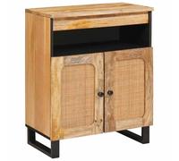 vidaXL Sideboard Brown 60 x 33 x 75 cm Solid Mango Wood, Modern Dining Room Side