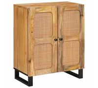 vidaXL Sideboard Brown 60 x 33 x 75 cm Solid Mango Wood, Modern Sideboard, Recta