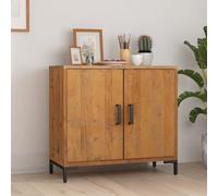 Vidaxl Sideboard Brown 75X35X70 Cm Solid Pinewood, Brown