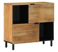 vidaXL Sideboard Brown 80x33x75 cm Solid Wood Mango cabinet cupboard highboard