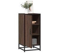 vidaXL Sideboard Highboard Brown Oak 35.5×35×76 cm Engineered Wood & Metal