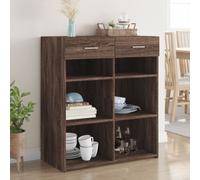 vidaXL Sideboard Brown Oak 80x42.5x93 cm Engineered Wood