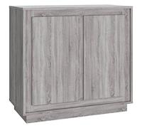 vidaXL Sideboard Grey Sonoma 80x34x75 cm Engineered Wood NEW