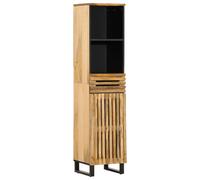 vidaXL Sideboard Cabinet Storage Cupboard Highboard Solid Wood Rough Mango