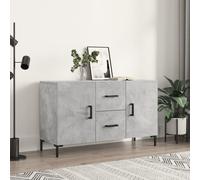 (concrete grey) vidaXL Sideboard Storage Side Cabinet Cupboard Concrete Grey Engineered Wood