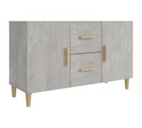 vidaXL Sideboard Concrete Grey 100X36X60 Cm Engineered Wood, Grey