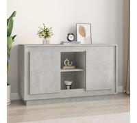 vidaXL Sideboard Concrete Grey 102x35x60 cm Engineered Wood