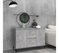 vidaXL Sideboard Concrete Grey 104x35x70 cm Engineered Wood NEW