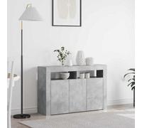 Sideboard with LED Strip Lights Engineered Wood Modern Storage Unit vidaXL