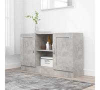 vidaXL Sideboard Concrete Grey 120x30.5x70 cm Engineered Wood
