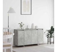 Vidaxl Sideboard Concrete Grey 135 X 41 X 75 Cm Engineered Wood