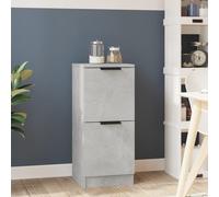 vidaXL Sideboard Concrete Grey 30x30x70 cm Engineered Wood