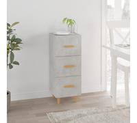 vidaXL Sideboard Concrete Grey 34.5x34x90 cm Engineered Wood