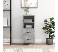 vidaXL Sideboard Concrete Grey 34.5X34X90 Cm Engineered Wood, Grey