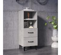 vidaXL Sideboard Concrete Grey 34.5x34x90 cm Engineered Wood