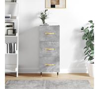 Sideboard Concrete Grey 34.5x34x90 cm Engineered Wood