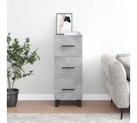 vidaXL Sideboard Concrete Grey 34.5x34x90 cm Engineered Wood