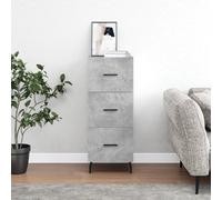 vidaXL Sideboard Concrete Grey 34.5x34x90 cm Engineered Wood, Grey