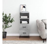 vidaXL Sideboard Concrete Grey 34.5x34x90 cm Engineered Wood