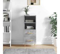 vidaXL Sideboard Concrete Grey 34.5x34x90 cm Engineered Wood 29 UK HOT