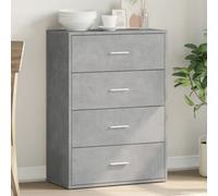Vidaxl Sideboard Concrete Grey 60X31X84 Cm Engineered Wood