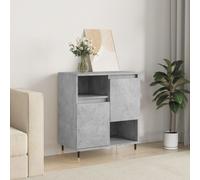 (concrete grey) vidaXL Sideboard Storage Cabinet Cupboard Side Cabinet White Engineered Wood