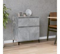 (concrete grey) vidaXL Sideboard Storage Cabinet Cupboard Highboard for Home Engineered Wood