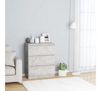 Vidaxl Sideboard Concrete Grey 60X35X76 Cm Engineered Wood