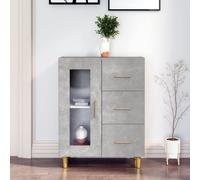 vidaXL Sideboard Concrete Grey 69,5x34x90 cm Engineered Wood