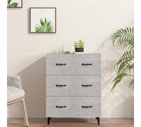 vidaXL Sideboard Concrete Grey 69.5x34x90 cm Engineered Wood