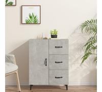 vidaXL Sideboard Concrete Grey 69.5x34x90 cm Engineered Wood