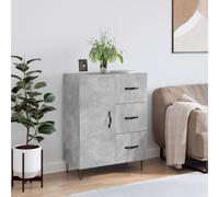 vidaXL Sideboard Concrete Grey 69.5X34X90 Cm Engineered Wood, Grey