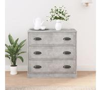 vidaXL Sideboard Concrete Grey 70x35.5x67.5 cm Engineered Wood