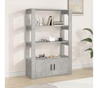 vidaXL Sideboard Concrete Grey 80x30x119.5 cm Engineered Wood